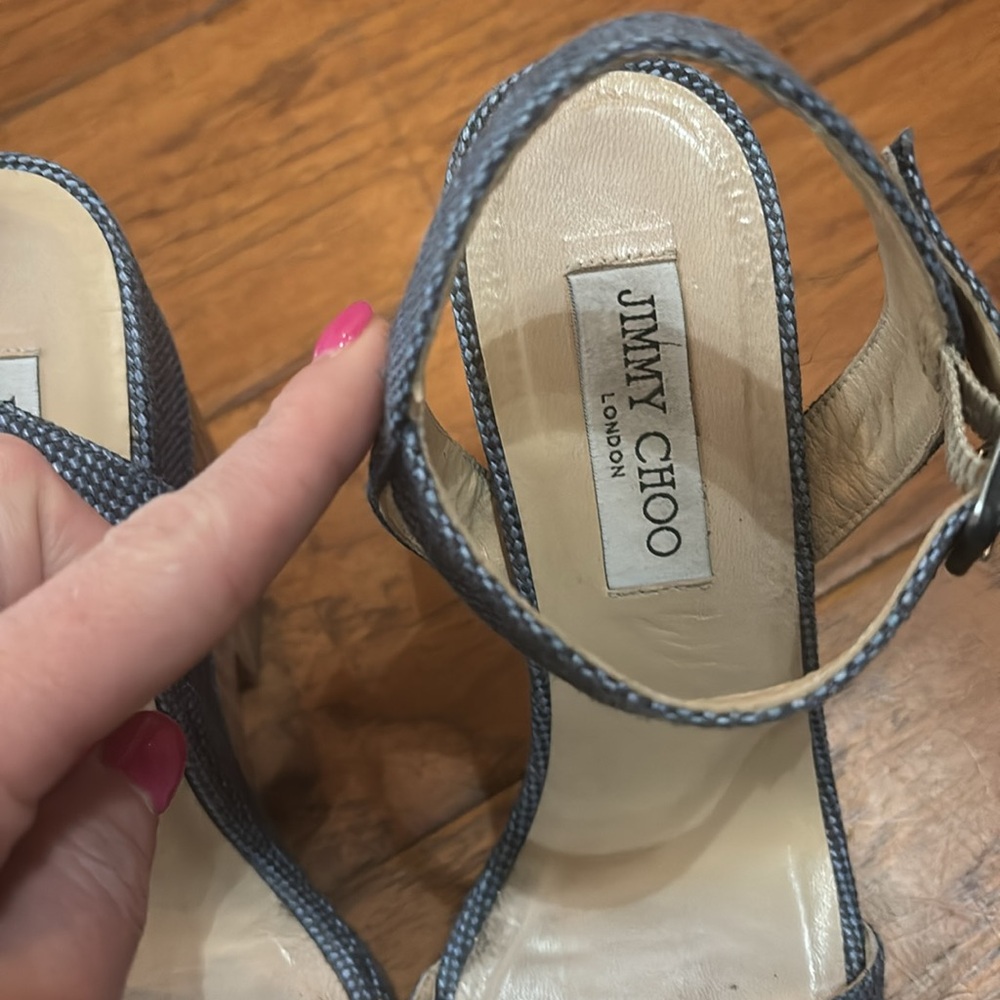 Jimmy Choo Denim Platforms - image 4